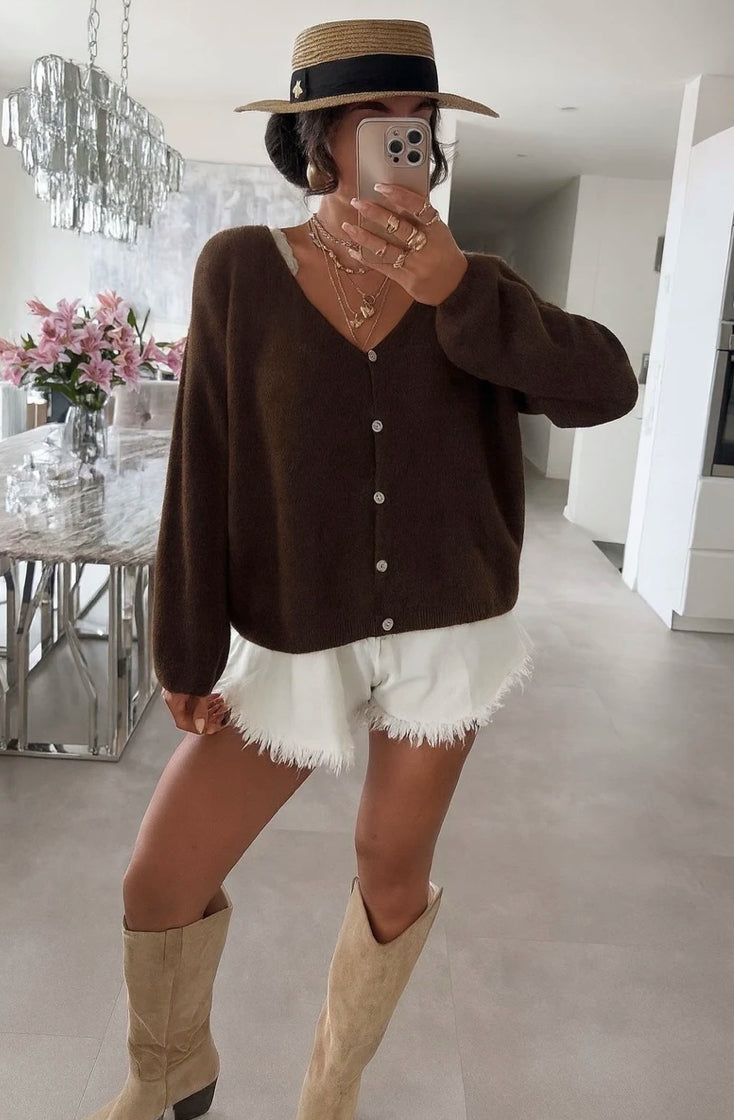 Gilet avec bouton