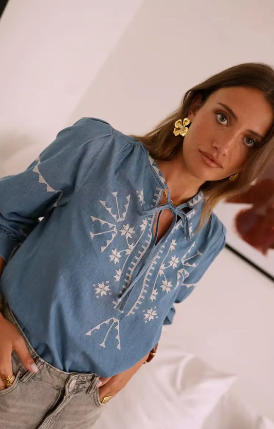 Blouse Brodée Esprit Folk