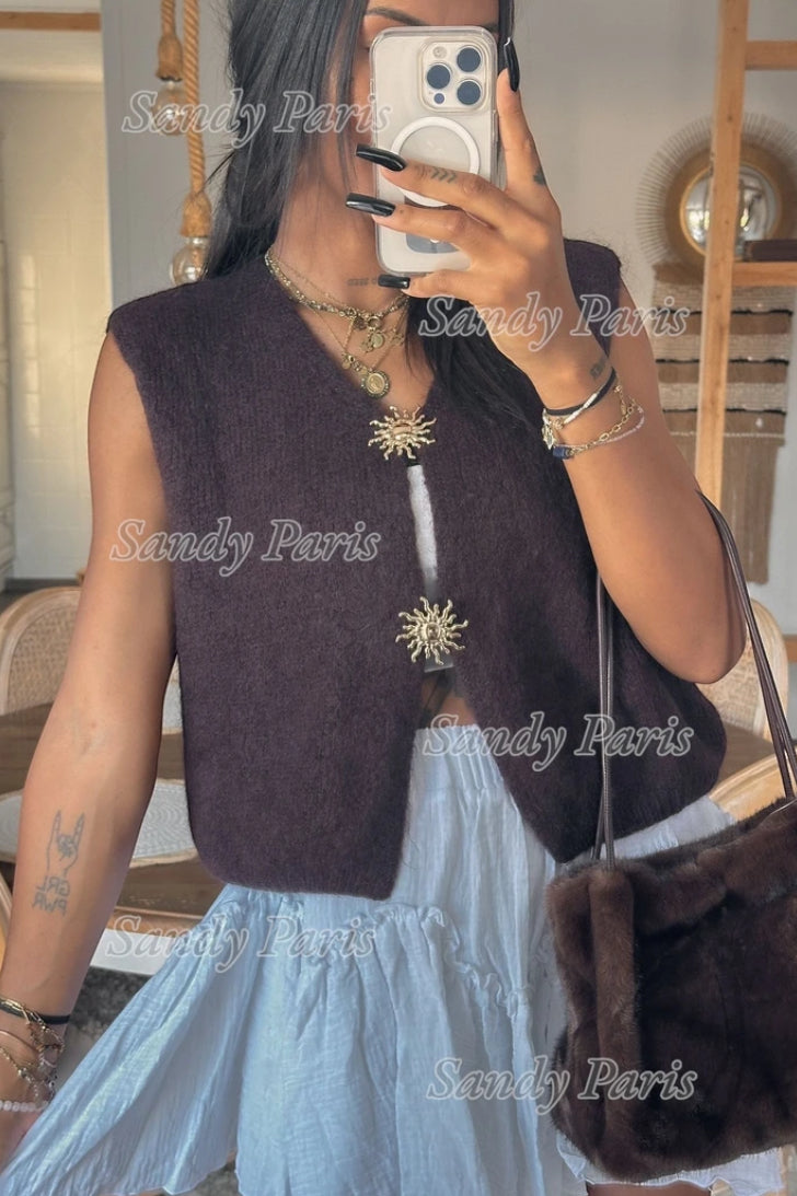 Gilet avec 30%mohair