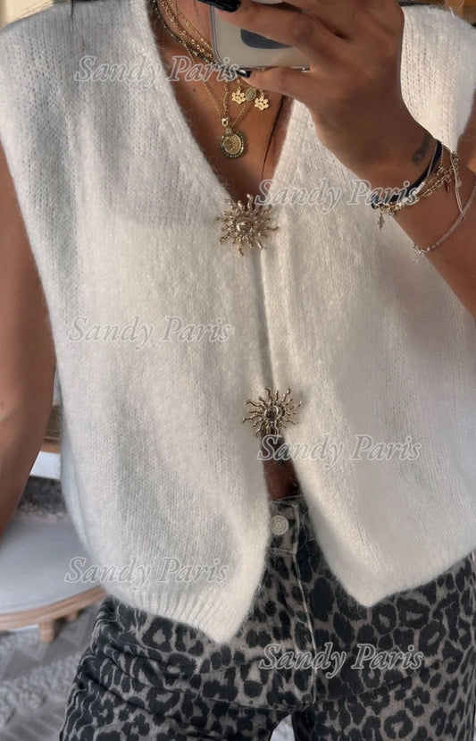 Gilet avec 30%mohair