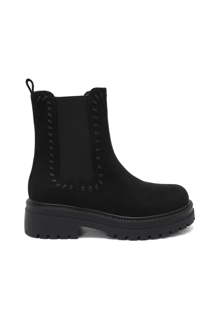 Bottines Chelsea à semelle crantée