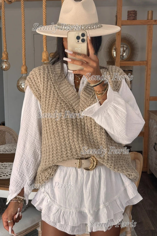 Pull sans manches