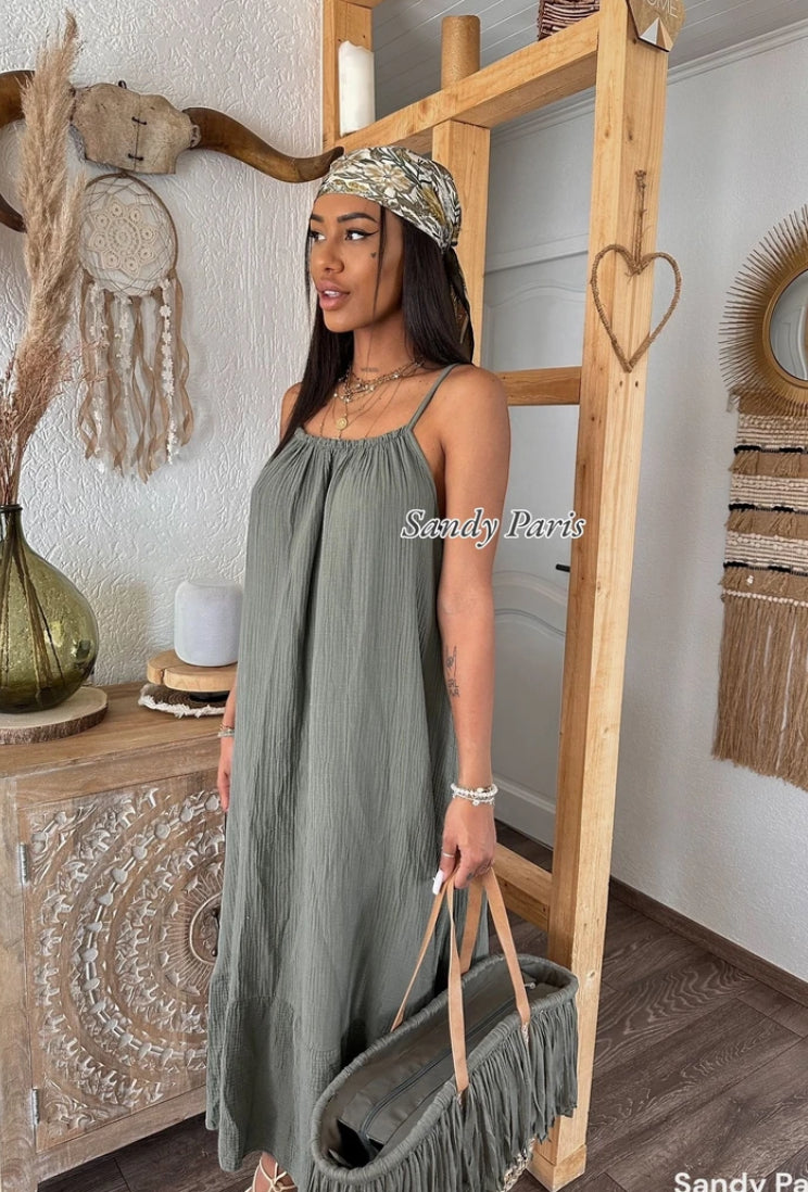 Robe Longue en Coton Gaze
