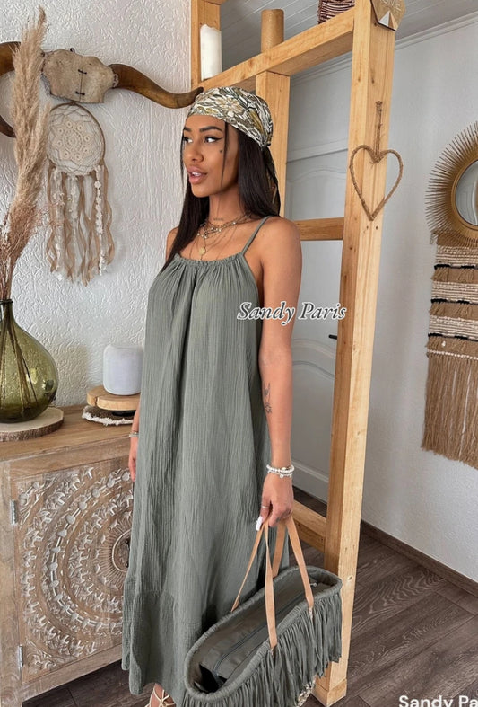 Robe Longue en Coton Gaze