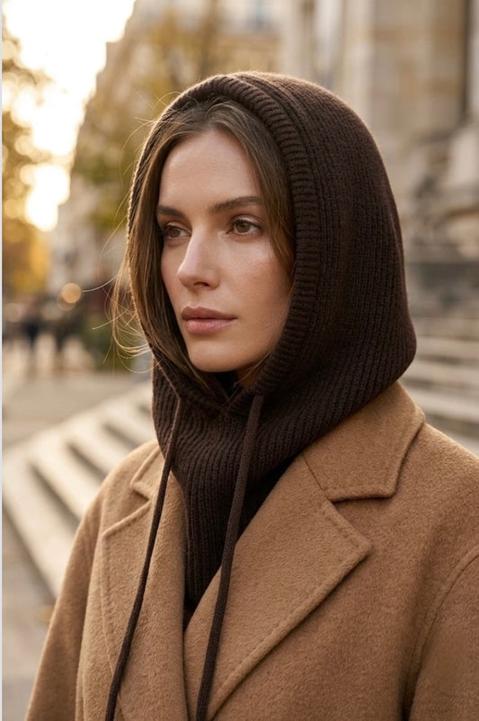 Cagoule uni avec lacet
